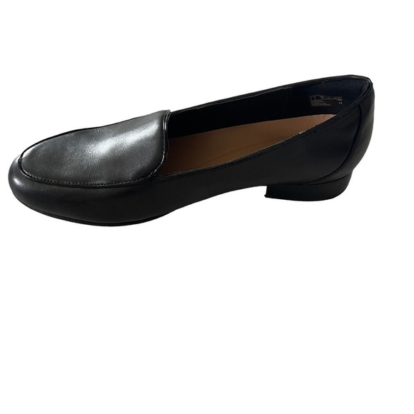 Clarks Women’s Unstructured Black Un-Blush Ease Slip On Black Loafer Sz 9 1/2 W - Picture 7 of 13